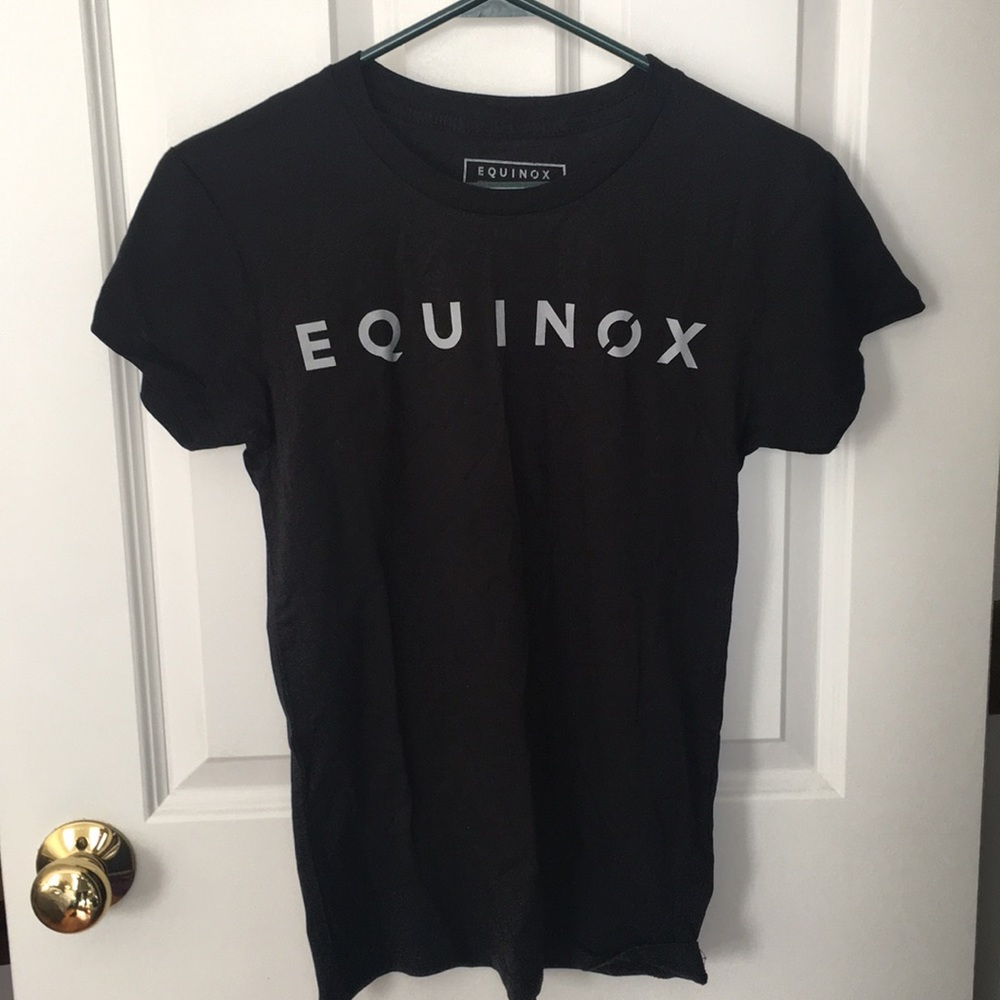 Never worn! Equinox black sleek workout tee